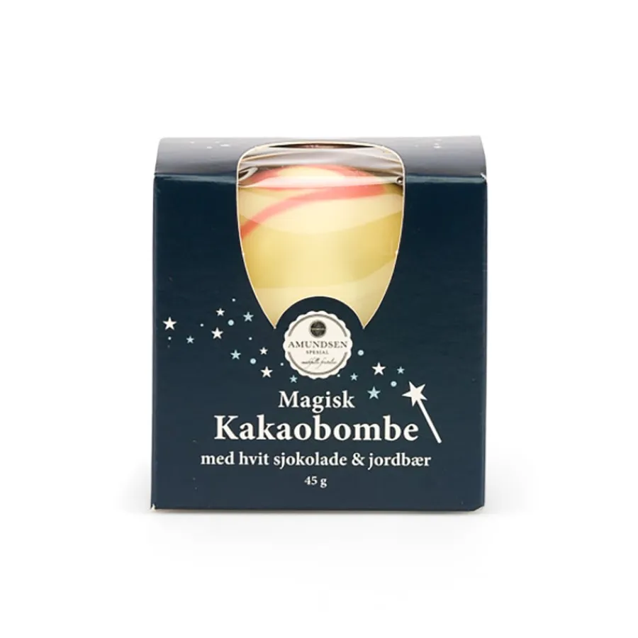 Amundsen Magisk Kakaobombe Hvit Sjokolade m/Jordbær<AMUNDSEN TRADING Best