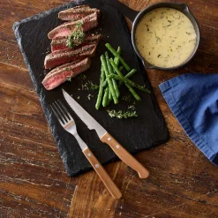 BIFFBESTIKK 8 DELER RUSTFRITT STÅL/AKASIE<HOLM New