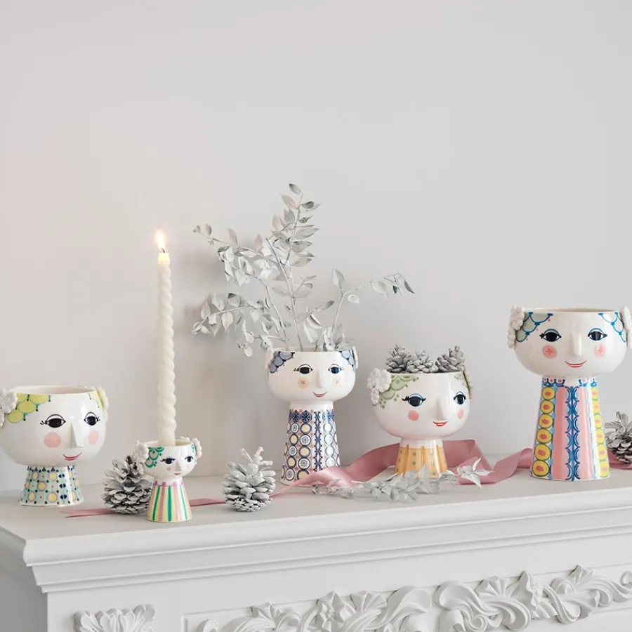 Bjørn Wiinblad Eva Potteskjuler På Fot 15,5 cm Lys Grønn<BJØRN WIINBLAD Hot