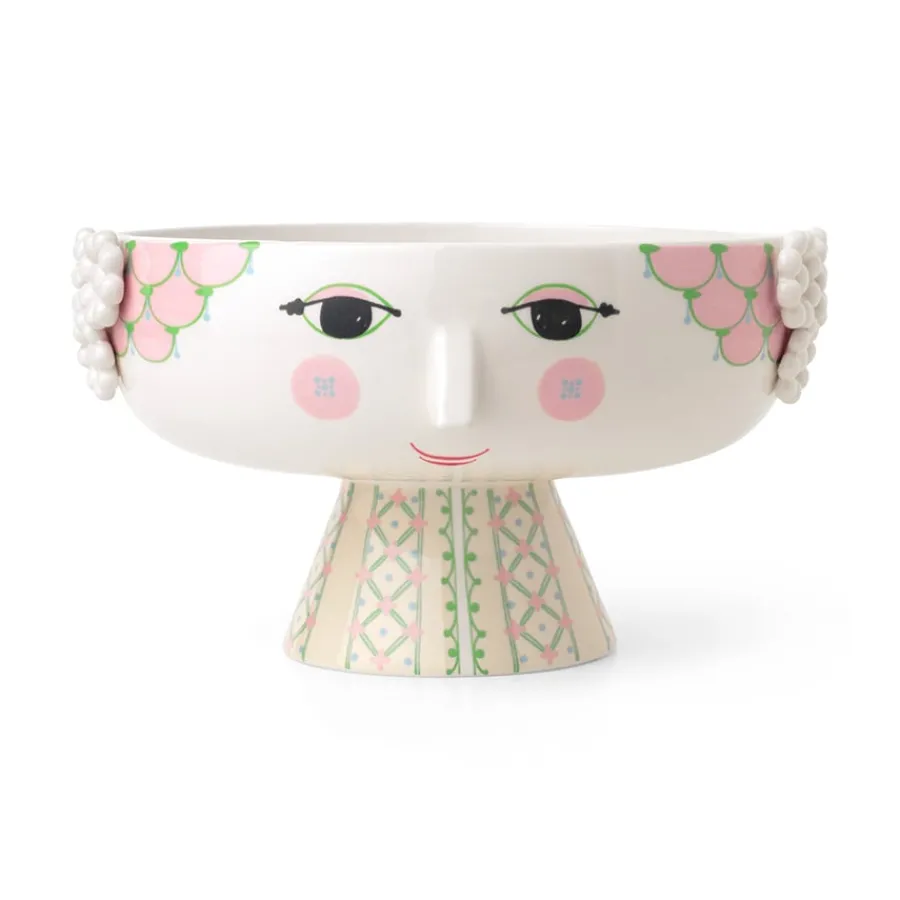 Bjørn Wiinblad Eva Skål På Stett 24cm Myk Rosa<BJØRN WIINBLAD Discount