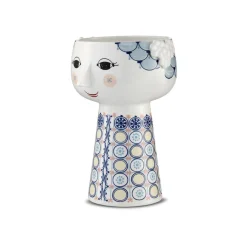 Bjørn Wiinblad Eva Vase 18,5cm Blå<BJØRN WIINBLAD Clearance