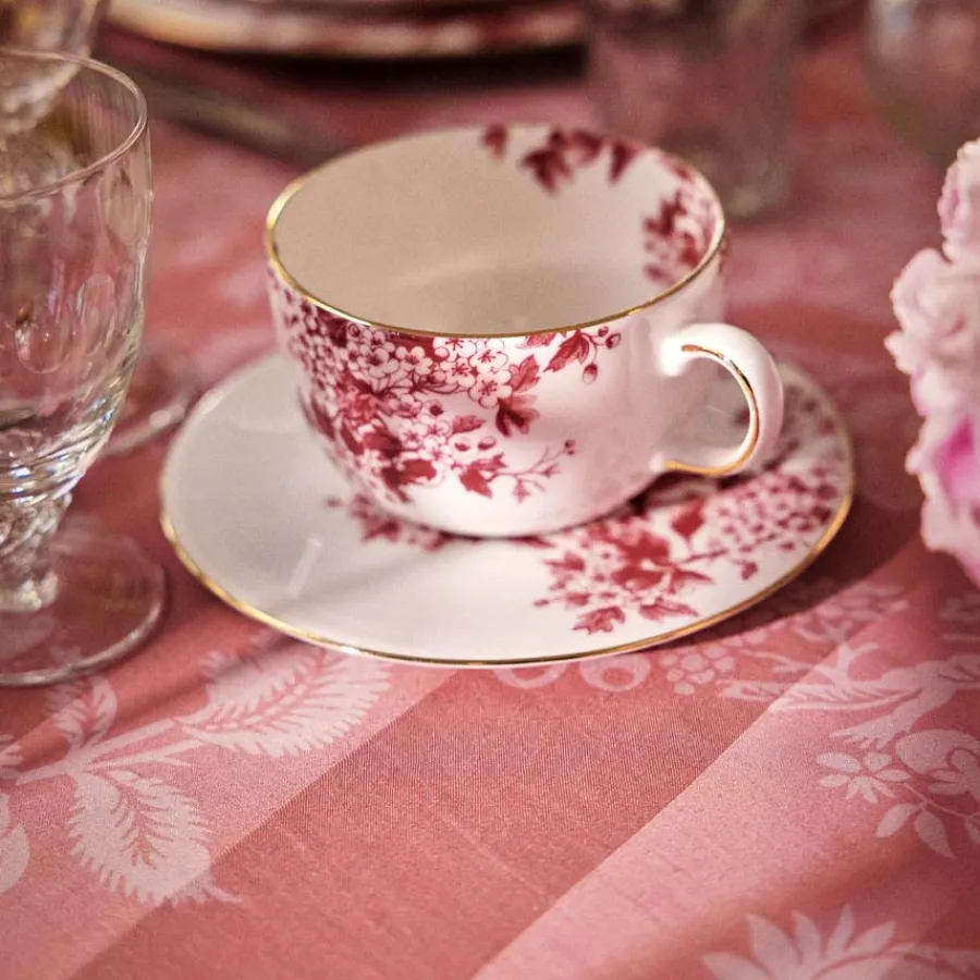 ByTimo Kopp & Skål 40cl Burgunder<PORSGRUNDS PORSELÆNSFABRIK