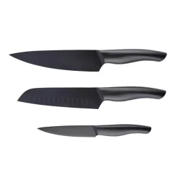 Akita Sort Knivsett 3 Kniver<CHRISTIANIA 1739 Best