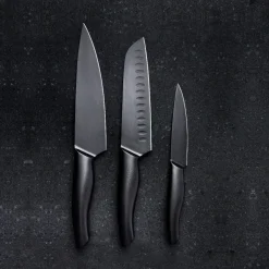 Akita Sort Knivsett 3 Kniver<CHRISTIANIA 1739 Best