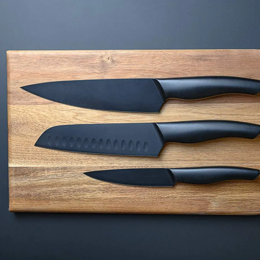 Akita Sort Knivsett 3 Kniver<CHRISTIANIA 1739 Best