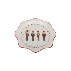 Juletid Asjett 21cm Tinnsoldater Bølgekant Rød<CHRISTIANIA 1739 New