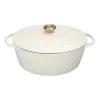 Støpejern Oval Støpejernsgryte 5L Krem<CHRISTIANIA 1739 Discount