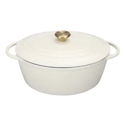 Støpejern Oval Støpejernsgryte 5L Krem<CHRISTIANIA 1739 Discount