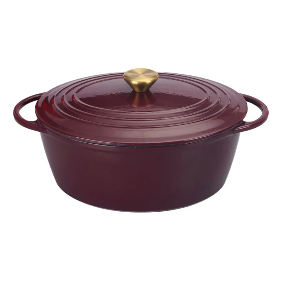 Støpejern Støpejernsgryte 5L Burgunder<CHRISTIANIA 1739 Outlet