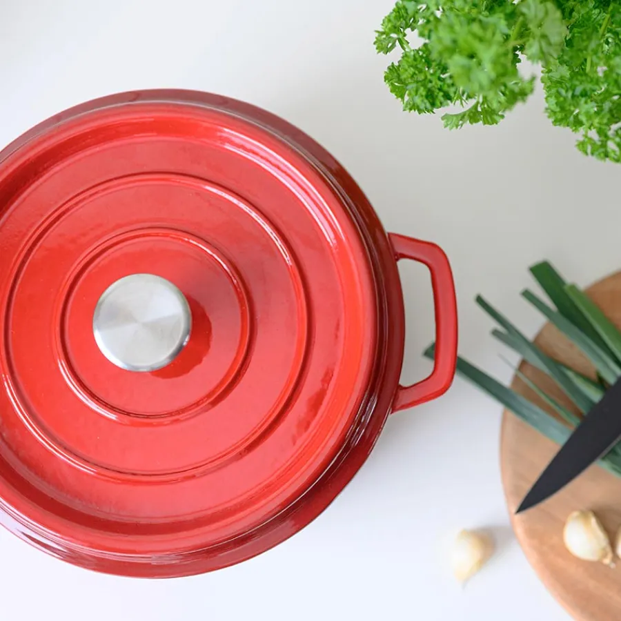 Støpejernsgryte 3,4L Rød<CHRISTIANIA 1739 Discount