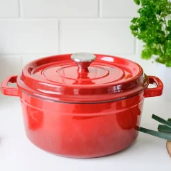 Støpejernsgryte 5L Rød<CHRISTIANIA 1739 New