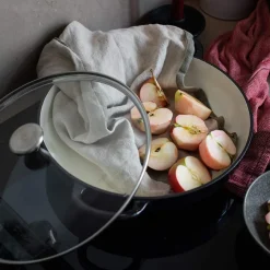 Støpejernsgryte med Glasslokk 3,9L Sort<CHRISTIANIA 1739 New