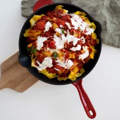 Støpejernspanne 27cm Rød<CHRISTIANIA 1739 Hot