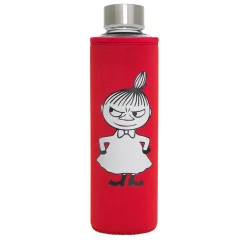 DRIKKEFLASKE M/FUTERAL RØD LILLE MY<HADELAND GLASSVERK Hot