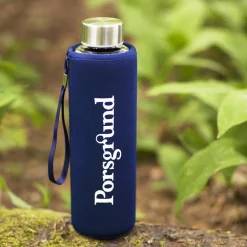 DRIKKEFLASKE 500ML BLÅ<HADELAND GLASSVERK Best