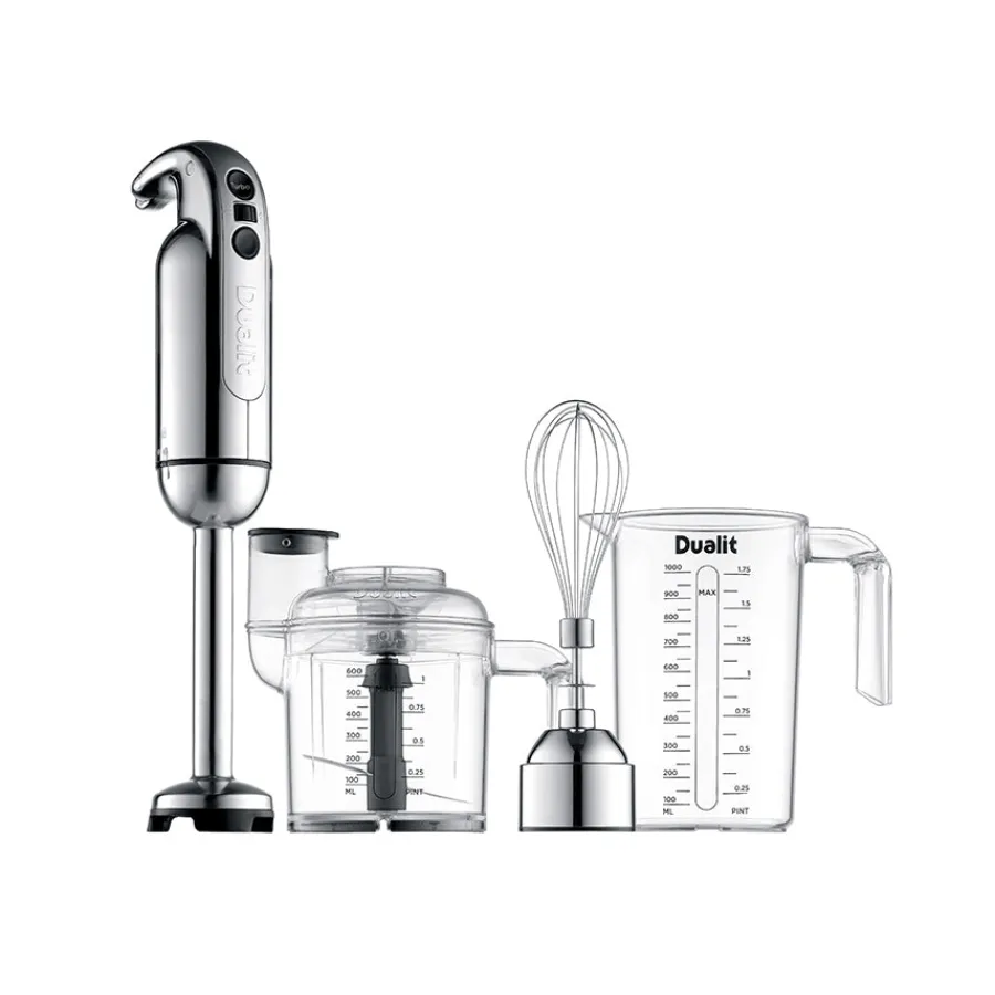 Stavmikser 700W Med Tilbehør Krom<DUALIT Hot