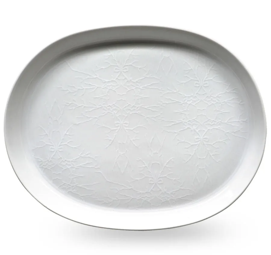 FAT OVALT 36CM WHITE<WIK & WALSØE Sale