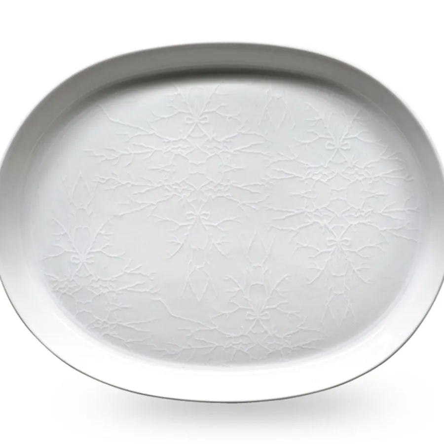 FAT OVALT 36CM WHITE<WIK & WALSØE Sale