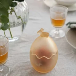 Frostet Glassegg fra Hadeland<HADELAND GLASSVERK Clearance