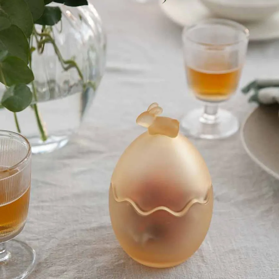 Frostet Glassegg fra Hadeland<HADELAND GLASSVERK Clearance