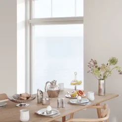 Bernadotte Sukkerskål m/Skje Rustfritt Stål<GEORG JENSEN