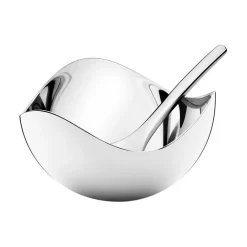 Bloom Saltkar Med Skje<GEORG JENSEN Sale