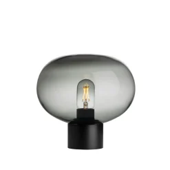 Arkiv Bordlampe 4169 Røkgrå Liten<HADELAND GLASSVERK Discount