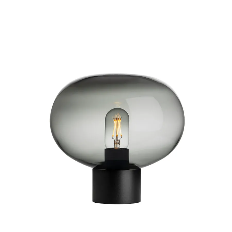 Arkiv Bordlampe 4169 Røkgrå Liten<HADELAND GLASSVERK Discount