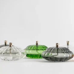 Aurora Oljelampe Optikk Grønn<HADELAND GLASSVERK Hot