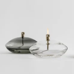 Aurora Oljelampe Klar<HADELAND GLASSVERK