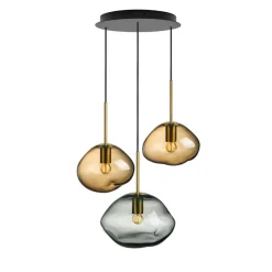 Crystal Stone Pendellampe<HADELAND GLASSVERK