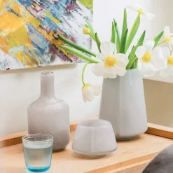 Dugg Vase 20cm Grå<HADELAND GLASSVERK Hot