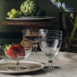 Elizabeth Champagneskål Blomsterslip 25cl Klar<HADELAND GLASSVERK New