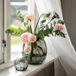 Ella Lyslykt 90mm Røkgrå<HADELAND GLASSVERK