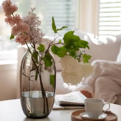 Ella Vase 29cm Røkgrå<HADELAND GLASSVERK New