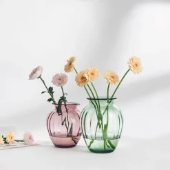 Emily Vase 23cm Rosa Optikk<HADELAND GLASSVERK Clearance