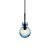Krystallkule Taklampe Soda Stålblå<HADELAND GLASSVERK Online