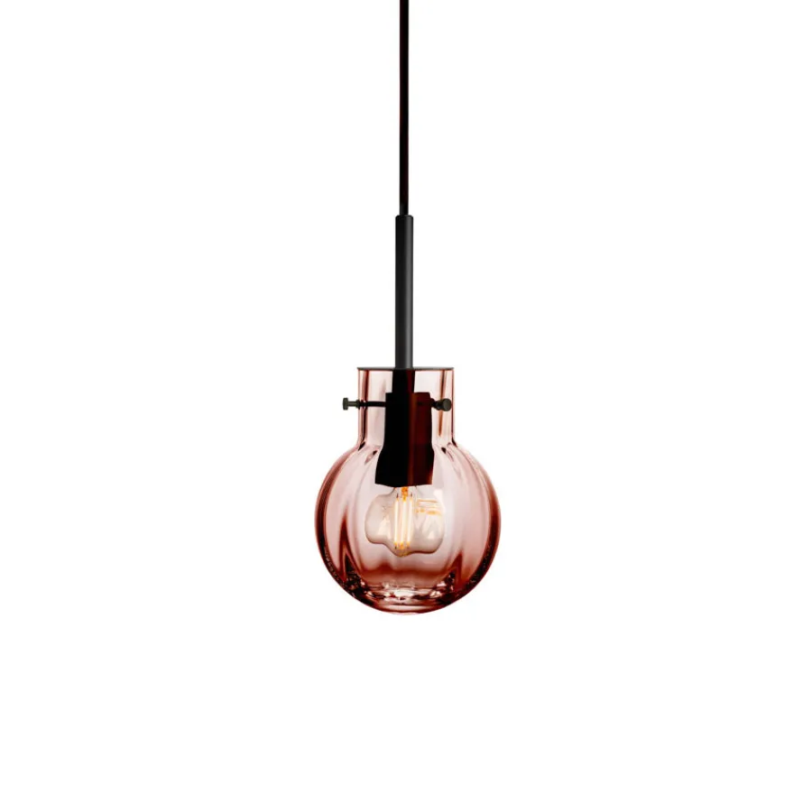 Krystallkule Taklampe<HADELAND GLASSVERK New