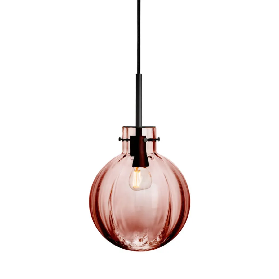 Krystallkule Taklampe<HADELAND GLASSVERK New