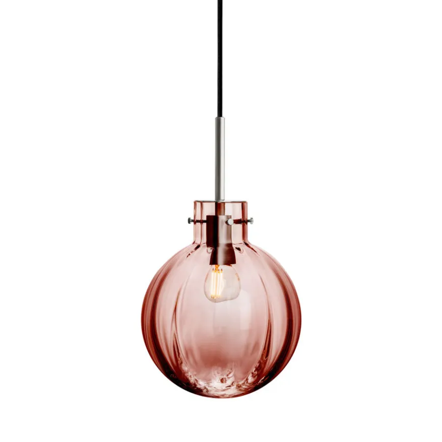 Krystallkule Taklampe<HADELAND GLASSVERK New