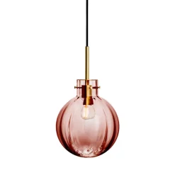 Krystallkule Taklampe<HADELAND GLASSVERK New