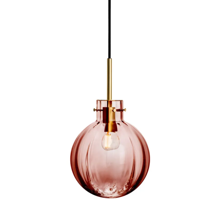 Krystallkule Taklampe<HADELAND GLASSVERK New