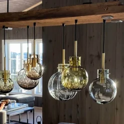 Krystalkule Taklampe<HADELAND GLASSVERK Clearance