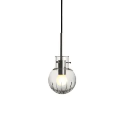 Krystallkule Taklampe Stor Stjerne Klar<HADELAND GLASSVERK