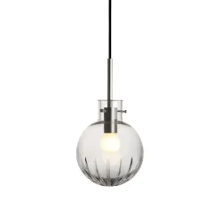 Krystallkule Taklampe Stor Stjerne Klar<HADELAND GLASSVERK