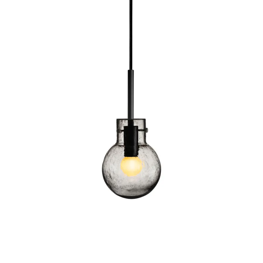 Krystallkule Taklampe Soda Røkgrå<HADELAND GLASSVERK Clearance