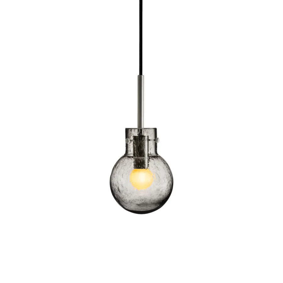 Krystallkule Taklampe Soda Røkgrå<HADELAND GLASSVERK Clearance