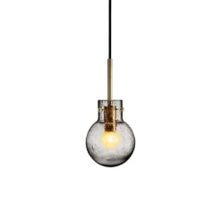 Krystallkule Taklampe Soda Røkgrå<HADELAND GLASSVERK Clearance