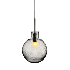 Krystallkule Taklampe Soda Røkgrå<HADELAND GLASSVERK Clearance