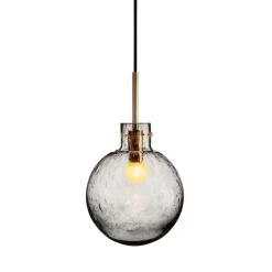 Krystallkule Taklampe Soda Røkgrå<HADELAND GLASSVERK Clearance
